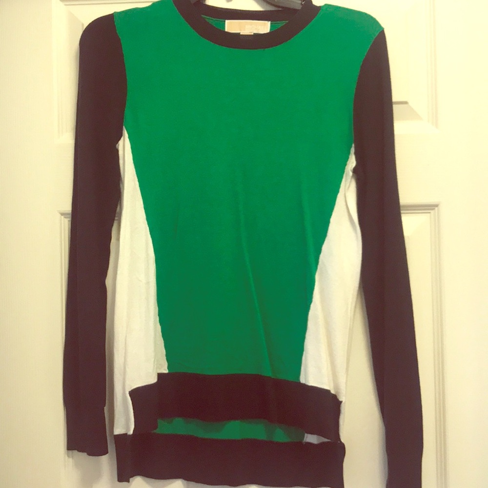 Michael Kors resort sweater green &navy